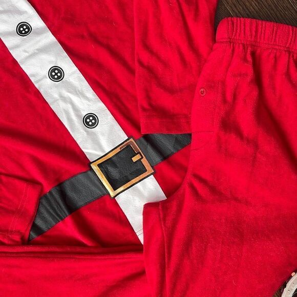 Holiday Famjams By Vayola Christmas Outfit Set Long Sleeve Top Pajama Red Medium - Picture 3 of 6